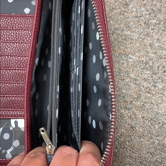 NWOT Maroon wallet - Picture 9 of 10
